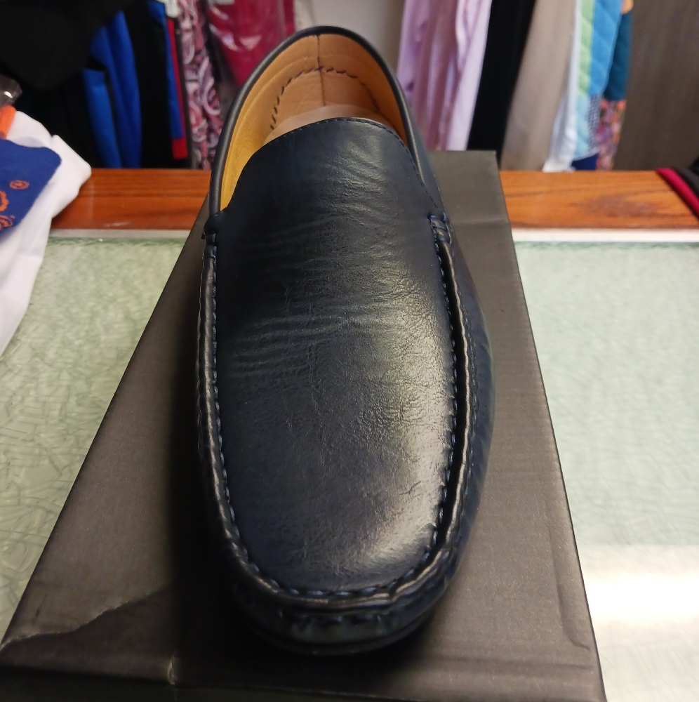 Men's Navy Loafers